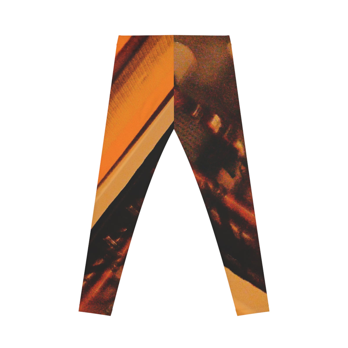 Abstract Orange Sunset Leggings